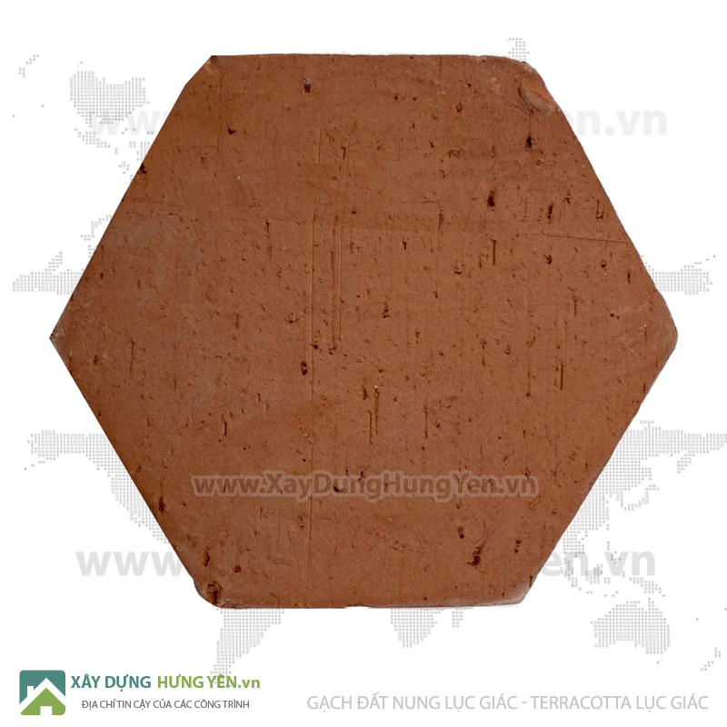 Gạch đất nung lục giác - gạch terracotta lục giác cổ