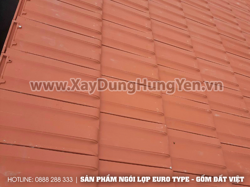 Công trình sử dụng ngói lợp Euro Type - Gốm Đất Việt màu đỏ