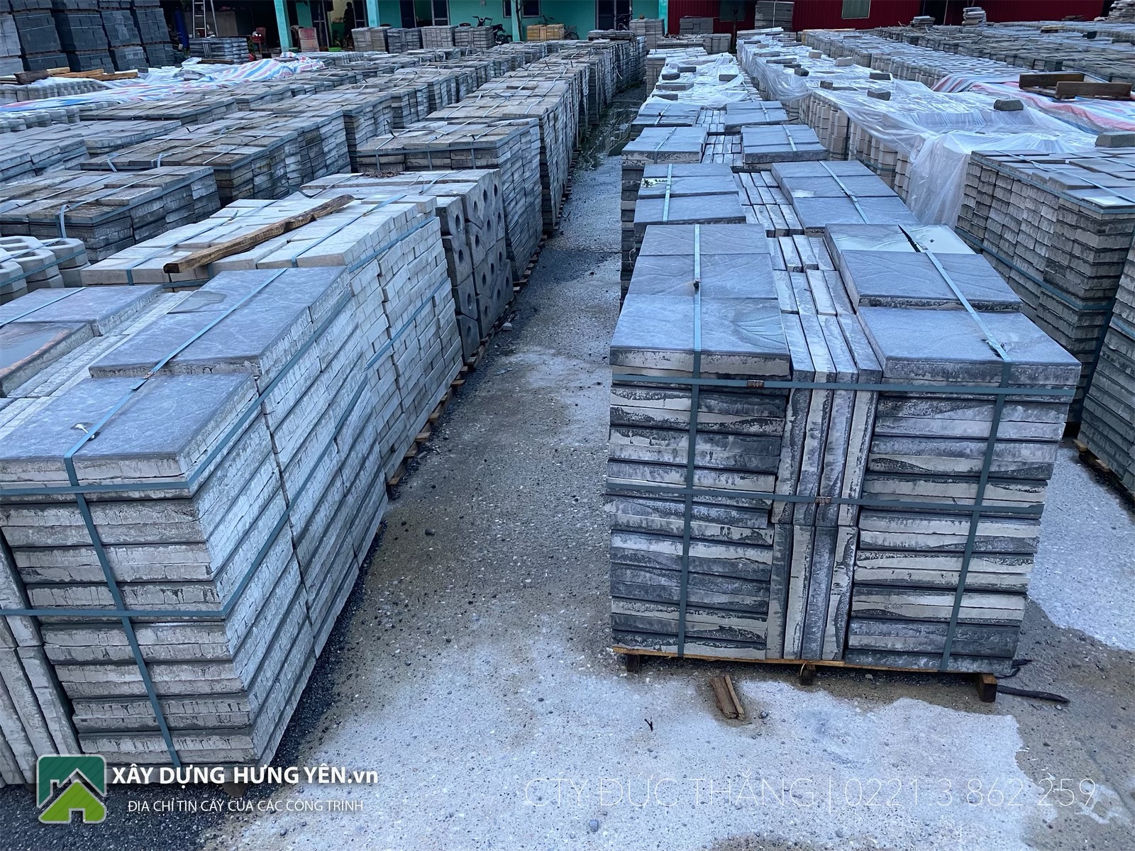 Đơn vị bán gạch giả đá coric lát vỉa hè giá rẻ, số lượng lớn tại Hưng Yên