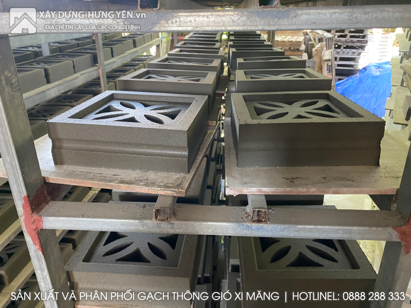 Nhà sản xuất và phân phối gạch bông gió xi măng trang trí tại Hưng Yên