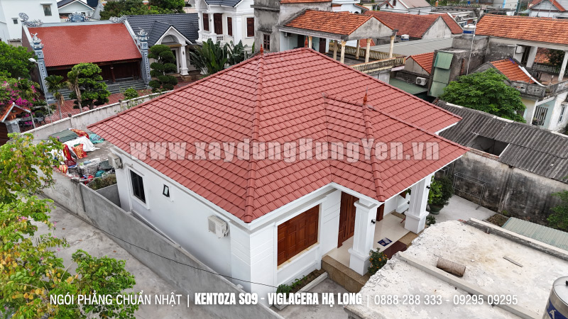 Ngói phẳng Kentoza S09 - đỏ – Viglacera Hạ Long