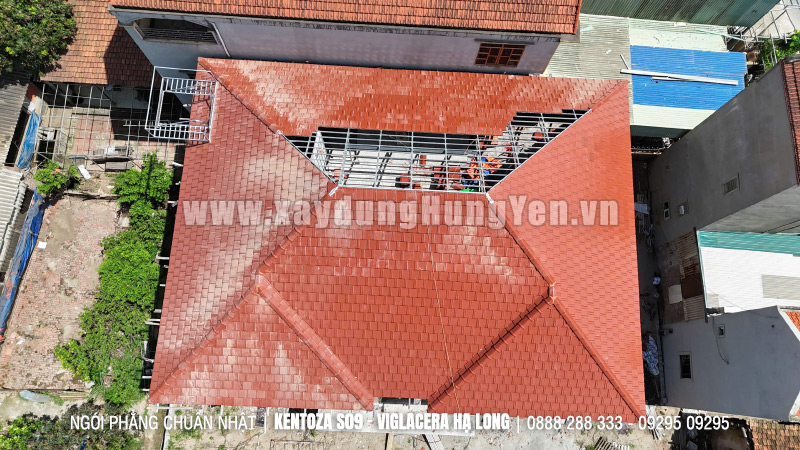 Ngói phẳng Kentoza S09 - đỏ – Viglacera Hạ Long