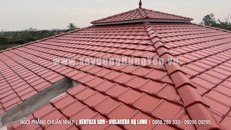 Ngói phẳng Kentoza S09 - đỏ – Viglacera Hạ Long