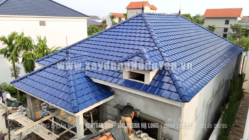 Ngói phẳng Kentoza S12 - xanh cô ban – Viglacera Hạ Long