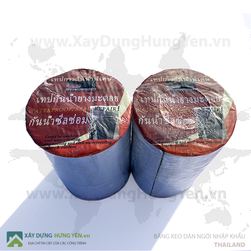 Băng keo dán ngói chống thấm Thailand loại 20cm x 10m